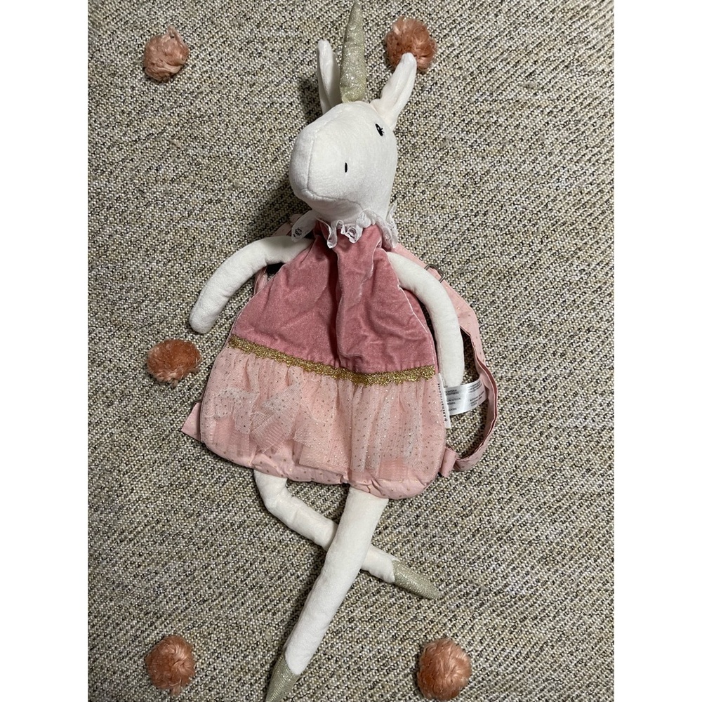 Anthropologie Mable Ballerina Backpack Pink Unicorn NWT - Picture 5 of 14